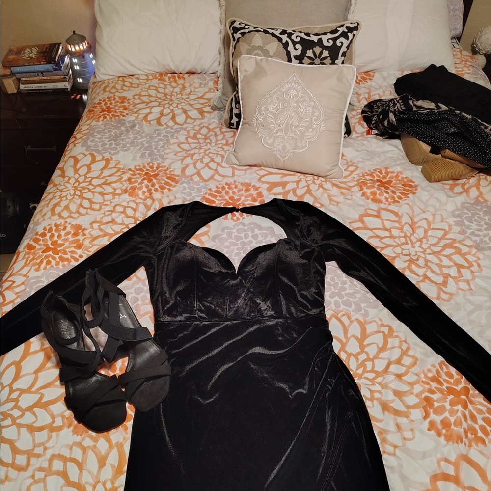 Evening gown and shoes